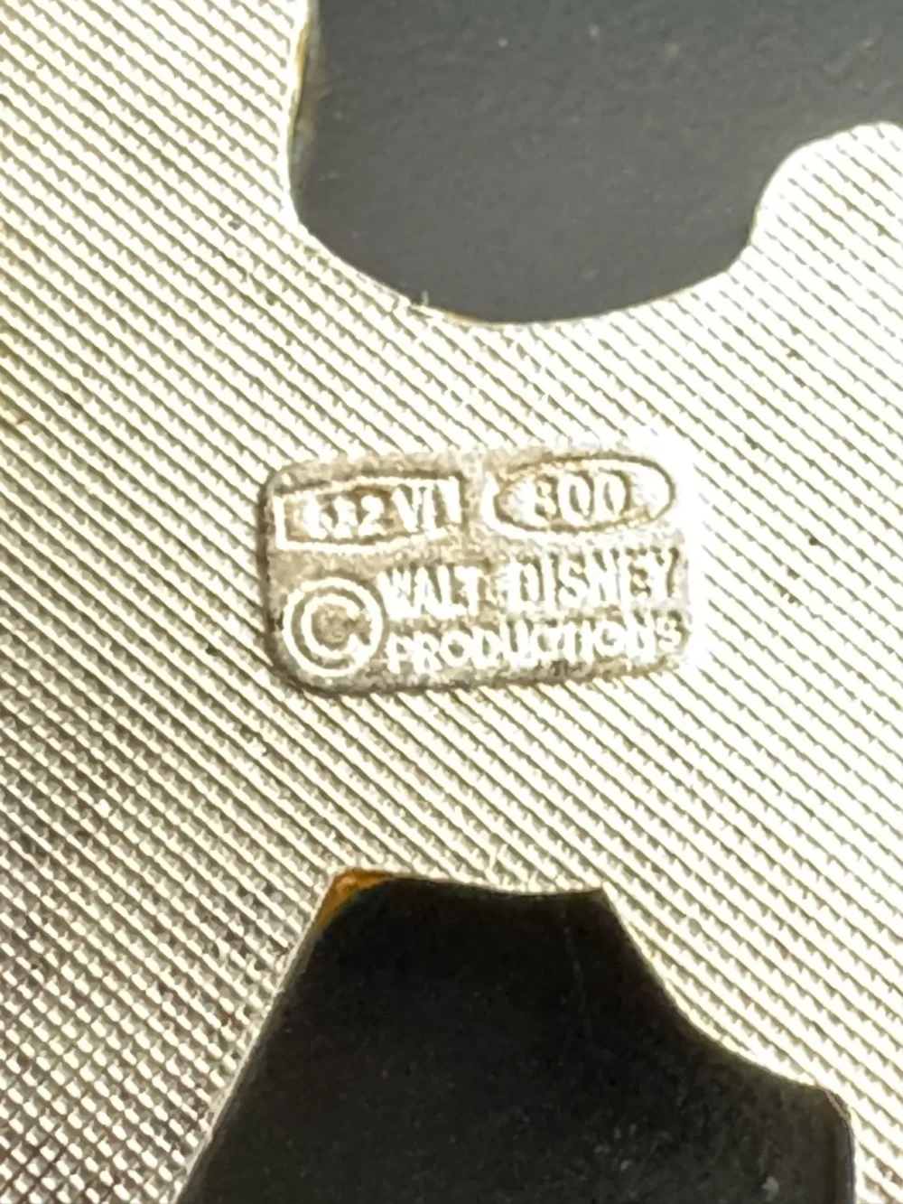 Vintage Disney Bambi Pendant - 800 Silver - Enamel Italy Walt Disney Productions